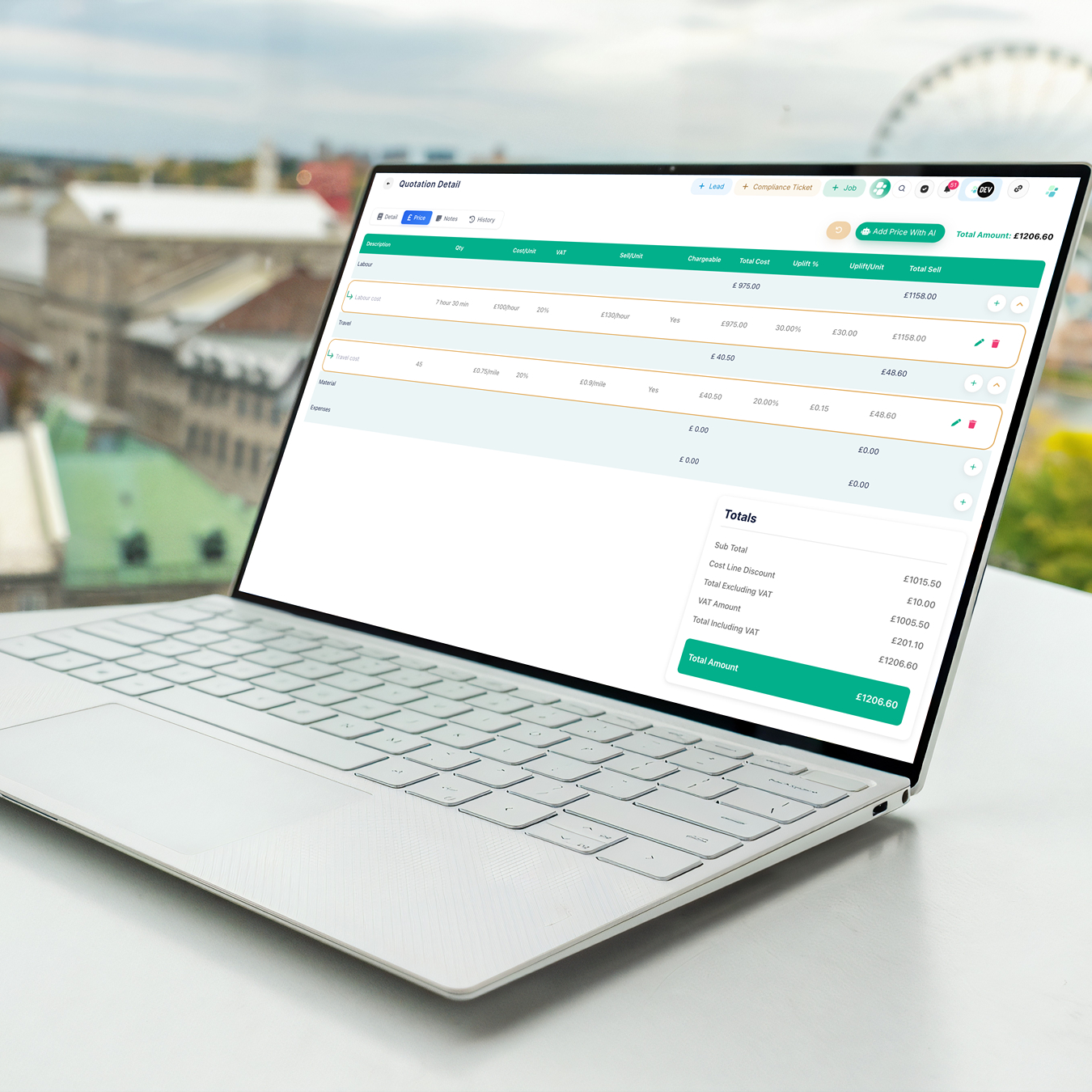 Quote and invoice jobs in under 60 seconds with Arez AI