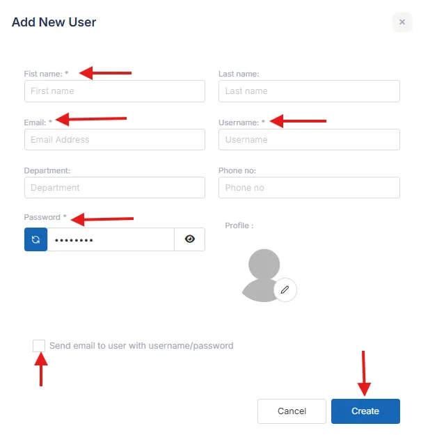 User page