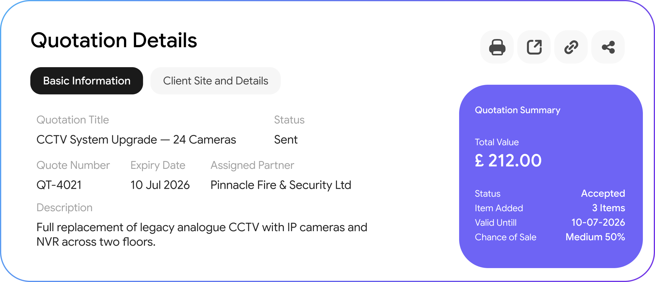Quotes, RFQs & Approved Works