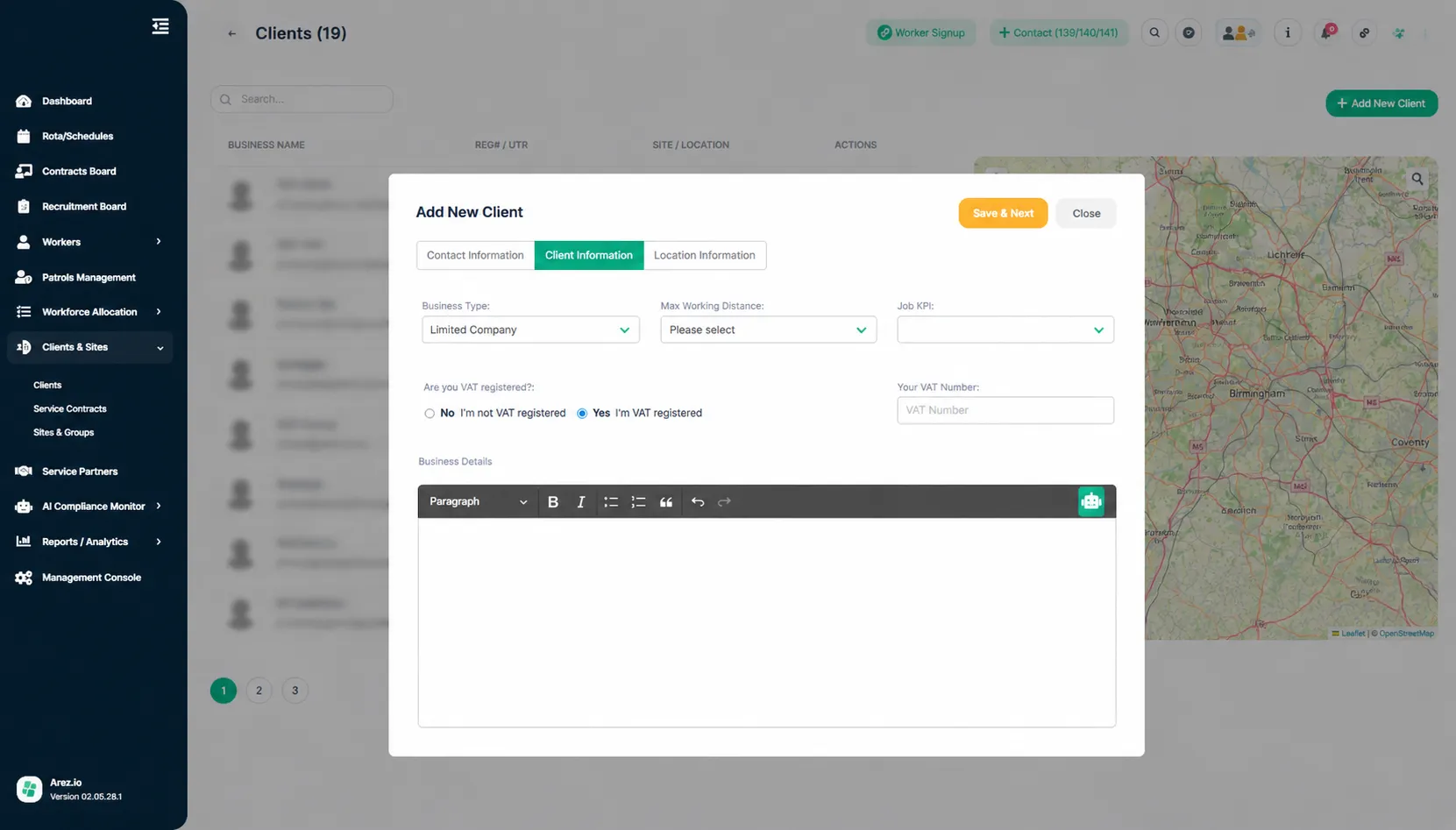 Client information