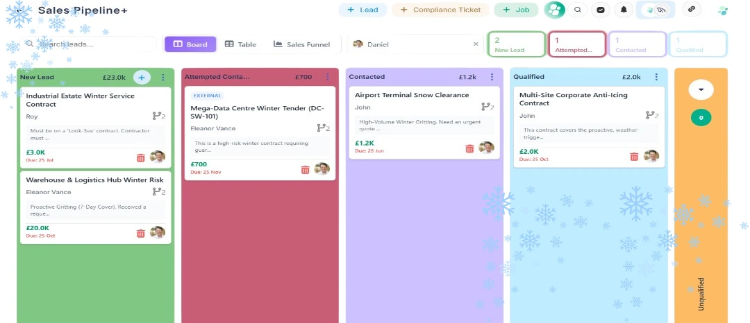 CRM Built Around Winter & Grounds Contracts